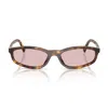 Miu Miu Womens Brown Mu A06s Oval-frame Acetate Sunglasses In Brown