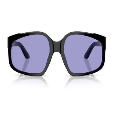 MIU MIU MIU MIU 0MU A07S OMBRE 16K01O NERO SUNGLASSES