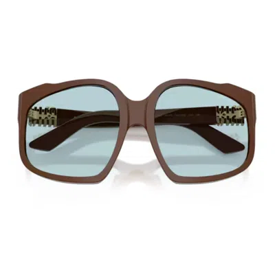 Miu Miu 0mu A07s Ombre 24d20r Cioccolato Sunglasses In Brown