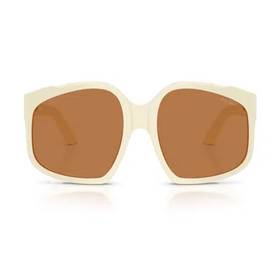Miu Miu 0mu A07s Ombre Sunglasses In Brown