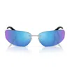 Miu Miu Women's Metallic Sunglasses In Blue