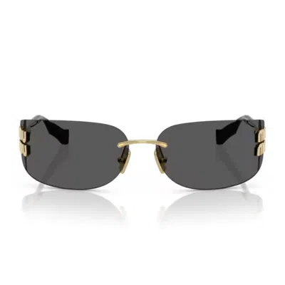 Miu Miu 0mu A51s Aube Sunglasses In Black
