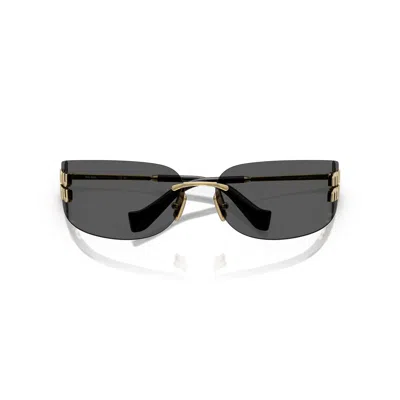 Miu Miu 0mu A51s Rimless Sunglasses In Purple