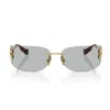 Miu Miu 0mu A51s Runway 5ak50k Oro Metal Sunglasses In Oro