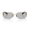 Miu Miu 0mu A51s Runway 5ak50k Oro Metal Sunglasses In Gold
