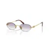Miu Miu Round-frame Sunglasses In Gray