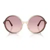Miu Miu 0mu B02s Miu Regard 25g40s Marrone Sfumato Sunglasses In Brown