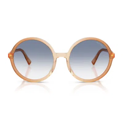 Miu Miu 0mu B02s Miu Regard 26g80o Brown Gradient Brandy Sunglasses