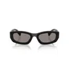 Miu Miu 0mu B04s Bold Rectangular Frame Sunglasses In Black