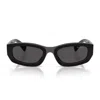 Miu Miu 0mu B04s Miu Glimpse Sunglasses In Black