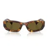 Miu Miu 0mu B04s Miu Glimpse Sunglasses In Green