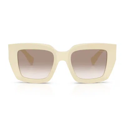 MIU MIU MIU MIU 0MU B05S MIU GLIMPSE 21D90L BIANCO LATTE SUNGLASSES