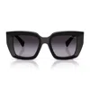 Miu Miu 0mu B05s Miu Glimpse 16k90a Nero Sunglasses In Black