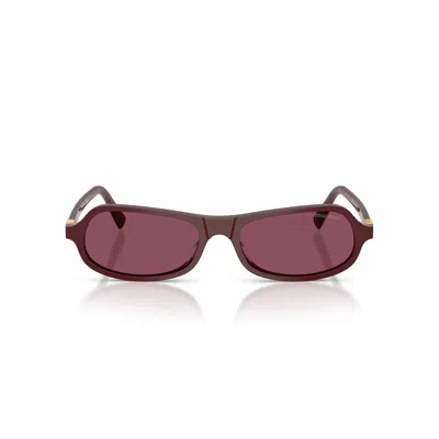 MIU MIU 0MU B10SU RECTANGULAR ACETATE SUNGLASSES