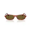 Miu Miu 0mu B10su Rectangular Tortoiseshell Sunglasses In Brown