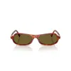 Miu Miu 0mu B10su Rectangular Tortoiseshell Sunglasses In Brown
