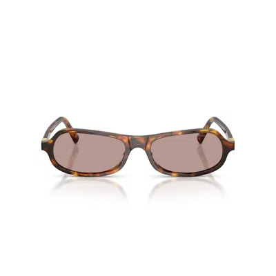 Miu Miu 55mm Irregular Sunglasses In Pink