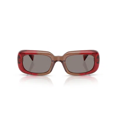 Miu Miu 0mu B13s Bold Gradient Acetate Sunglasses In Pattern