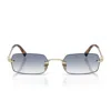 Miu Miu 0mu B50s Zvn80o Oro Pallido Sunglasses In Blue