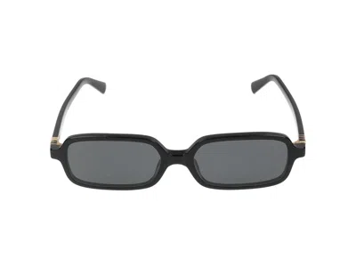 Miu Miu 0mu Rectangular Acetate Sunglasses In Black