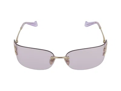Miu Miu 0mu Pale Gold Metal Sunglasses In Pink