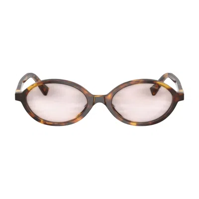 Miu Miu 0mu04zs-14l4i050 Tortoiseshell Acetate Sunglasses In Brown