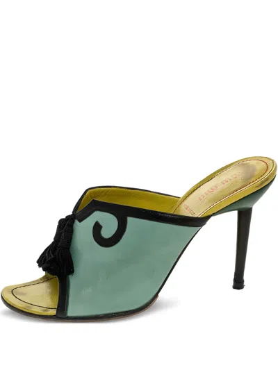 Pre-owned Miu Miu 100mm Leather Sandals
