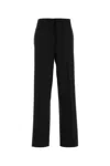 Miu Miu Embroidered Stretch Wool Palazzo Pant