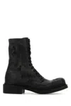 Miu Miu Women Black Leather Ankle Boots