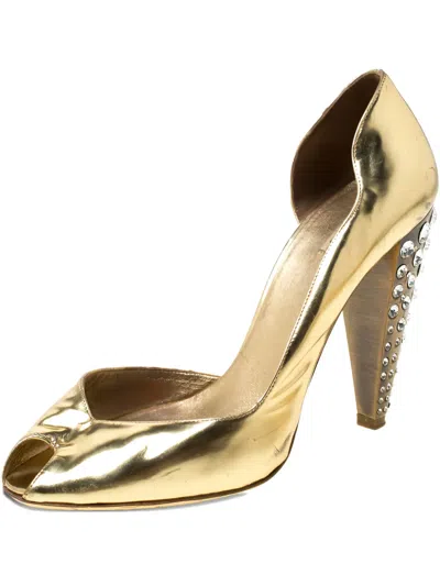 Pre-owned Miu Miu 110mm Leather Heeled Sandals