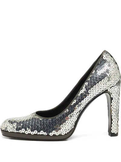 Pre-owned Miu Miu 110mm Sequin-embellished Pumps