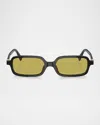 Miu Miu 11zs Rectangular Sunglasses In Black