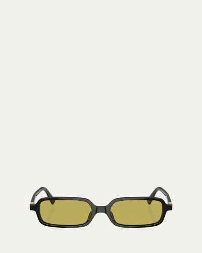 Miu Miu Square-frame Acetate Sunglasses In Black