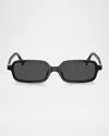 Miu Miu 0mu 11zs Miu Regard 16k5s0 Black Sunglasses In Dark Grey