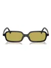 Miu Miu Logo-lettering Rectangle-frame Sunglasses