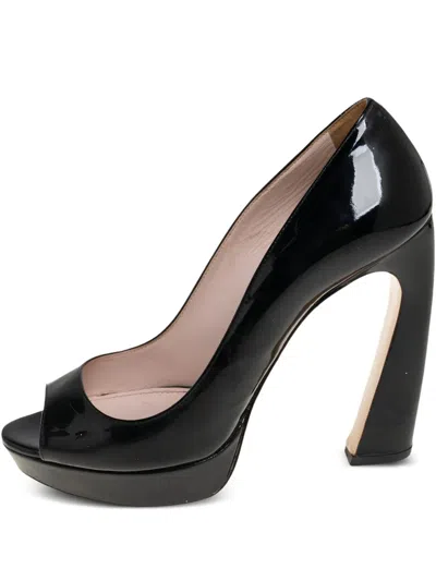 Pre-owned Miu Miu 120mm Patent-leather Sandals