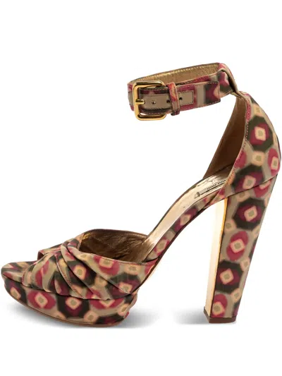 Pre-owned Miu Miu 125mm Leather Heeled Sandals
