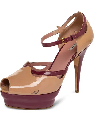 Pre-owned Miu Miu 125mm Leather Pumps