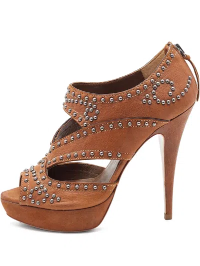 Pre-owned Miu Miu 125mm Stud-embellished Sandals