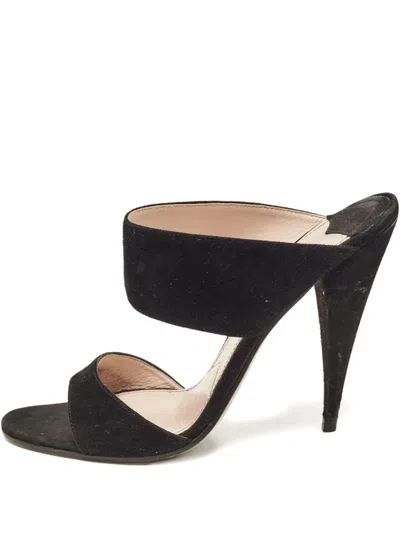 Pre-owned Miu Miu 125mm Suede Sandals