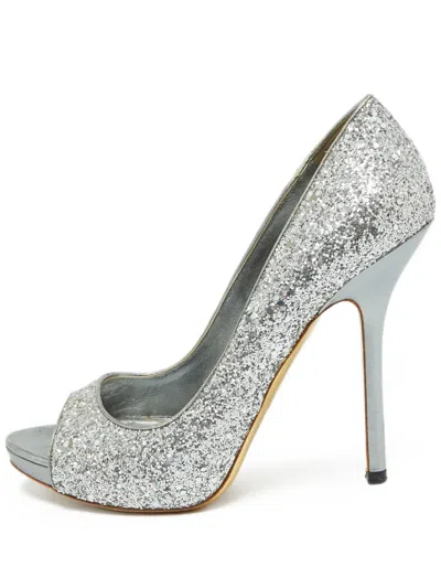 Pre-owned Miu Miu 130mm Metallic Heeled Pumps