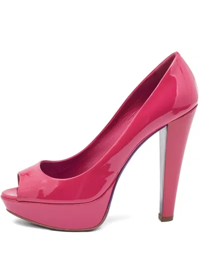 Pre-owned Miu Miu 140mm Patent-finish Leather Pumps