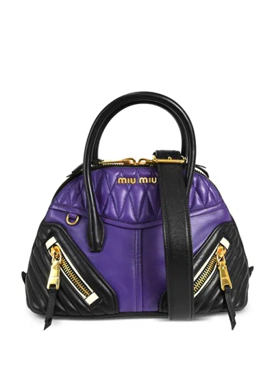 Pre-owned Miu Miu 1990-2000s Two-way Bag In Purple