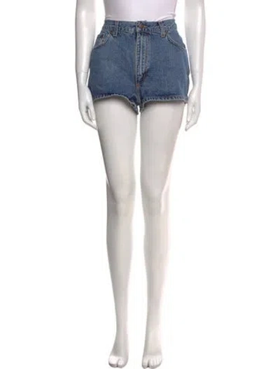 Pre-owned Miu Miu 1994 Mini Shorts In Blue