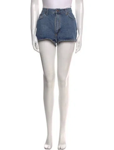 Pre-owned Miu Miu 1994 Mini Shorts In Blue