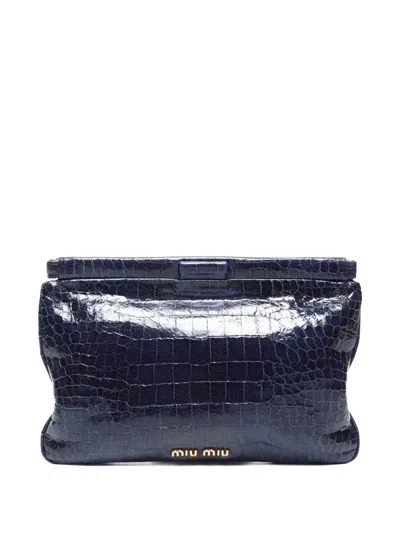 Pre-owned Miu Miu 2000-2015 Leather Shouder Bag