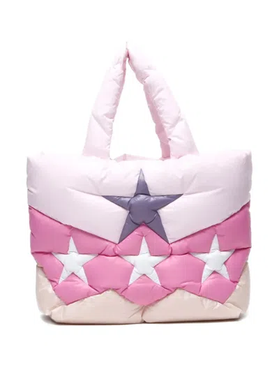 Pre-owned Miu Miu 2000-2015 Padded Star Tote Bag In Pink
