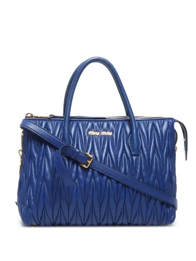 Pre-owned Miu Miu 2000-2020 Matelassé 2way Handbag