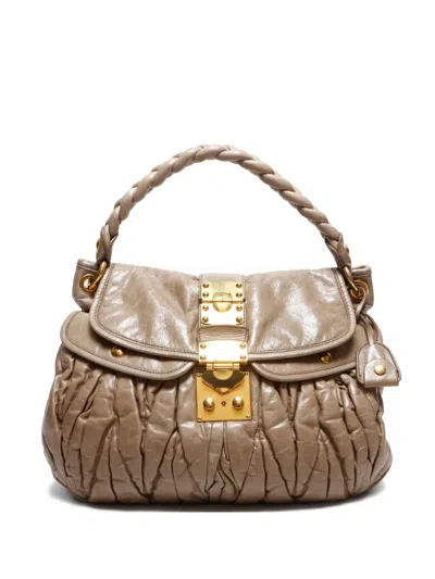 Pre-owned Miu Miu 2000-2020 Matelassé Shoulder Bag