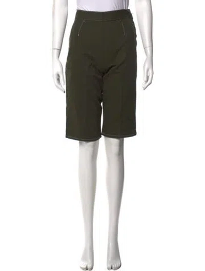 Pre-owned Miu Miu 2000's Knee-length Shorts In Green